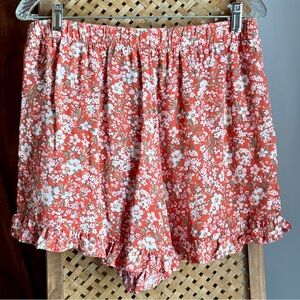 American Eagle Ruffle Floral Shorts